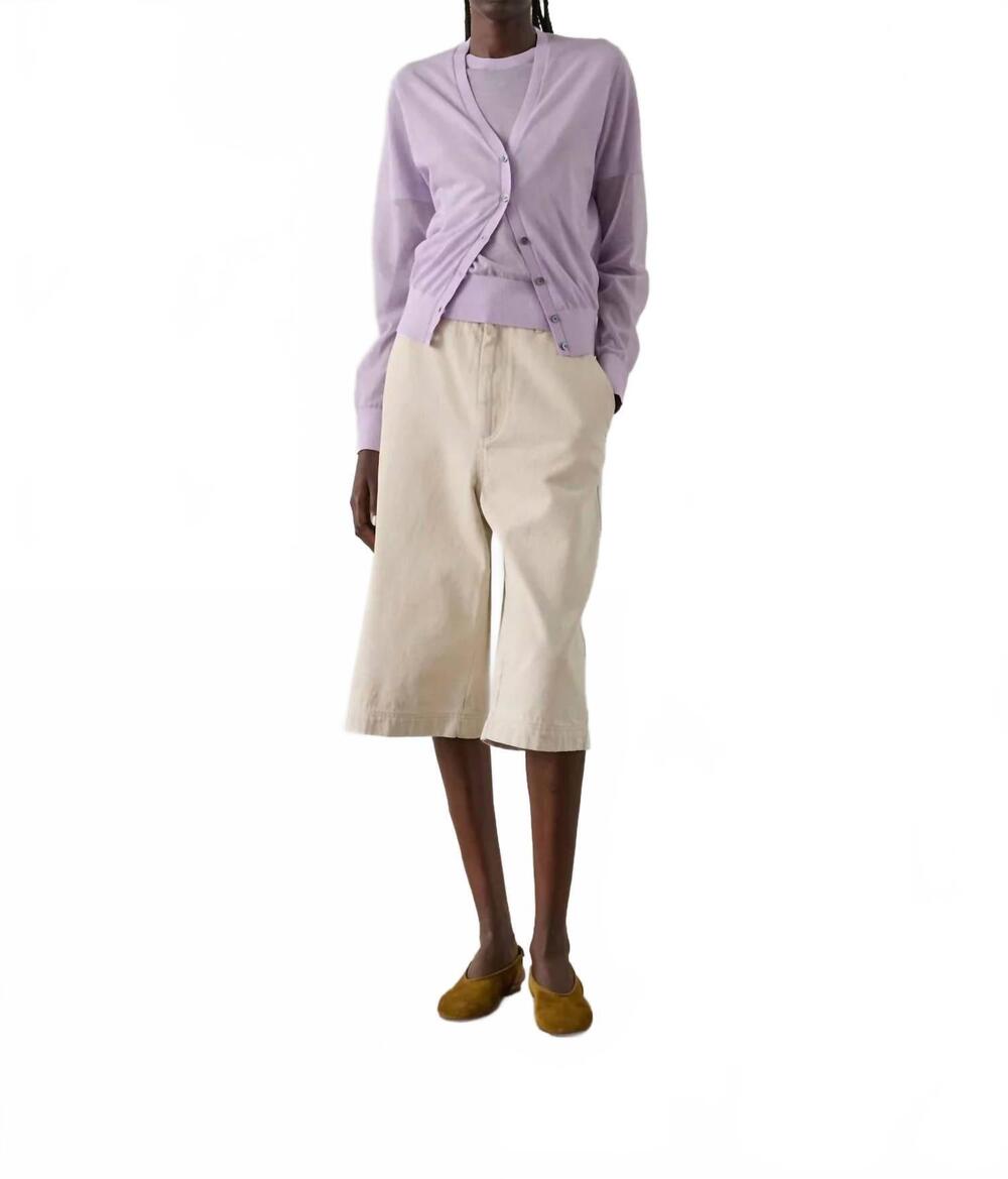 NEW SOEUR francis shorts in blanc gres